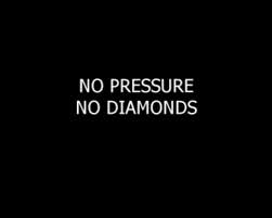 Uncomfortable No Pressure No Diamonds Black
