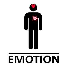 Emotion heart beat stick figure image