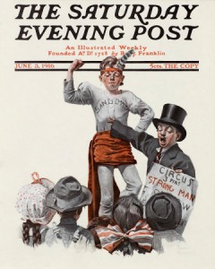 Organic Saturday Evening Post Circus Barker