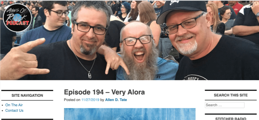Ages of Rock Podcast interview with Very Alora